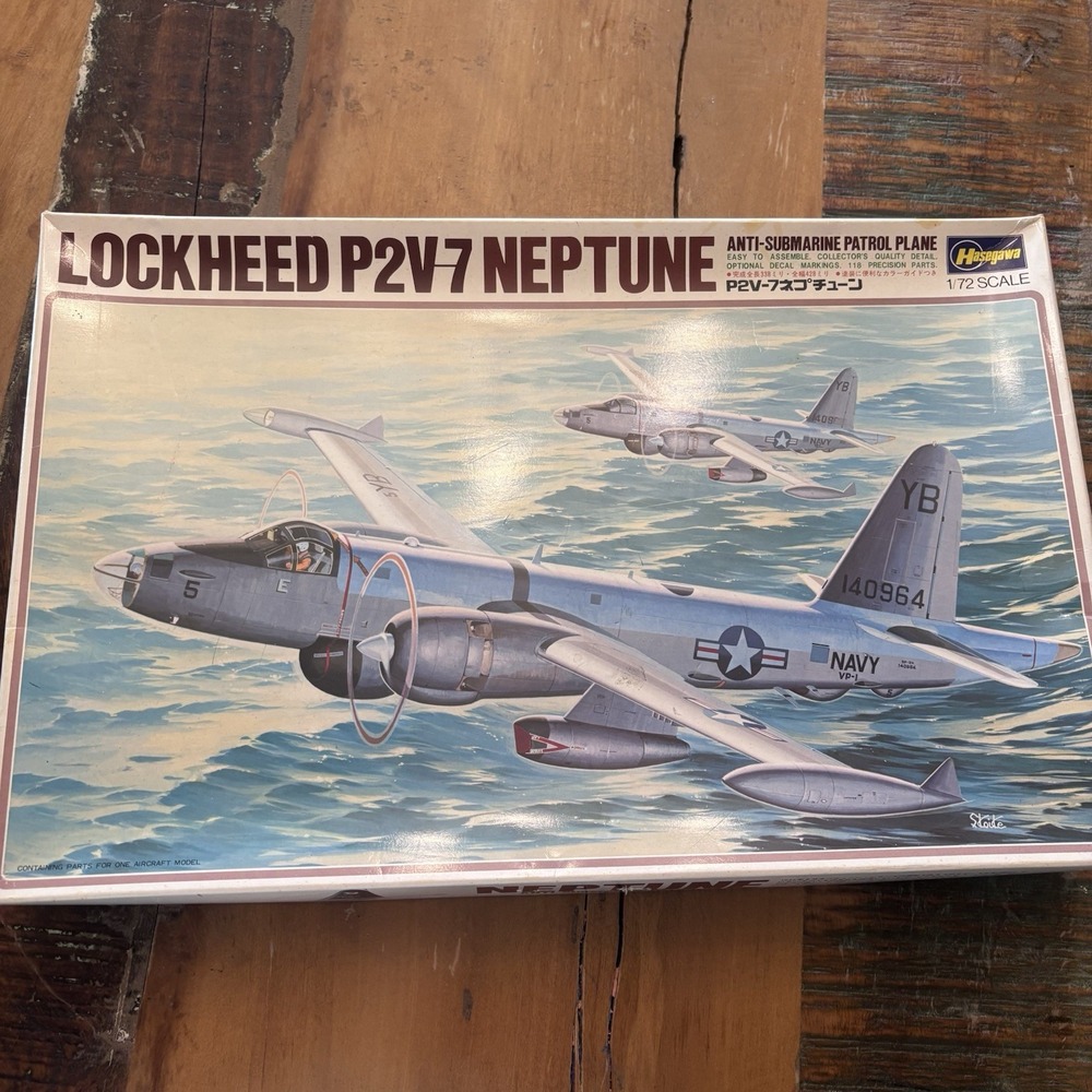 Hasegawa 1/72 Lockheed P2V7 Neptune Model Kit Anti Submarine Patrol Plane